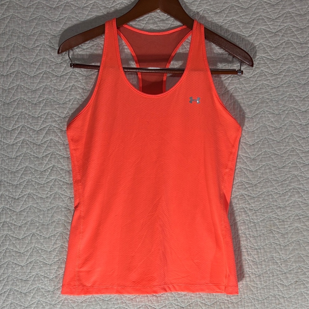 Under Armour Bright Coral Racerback Performance Tank